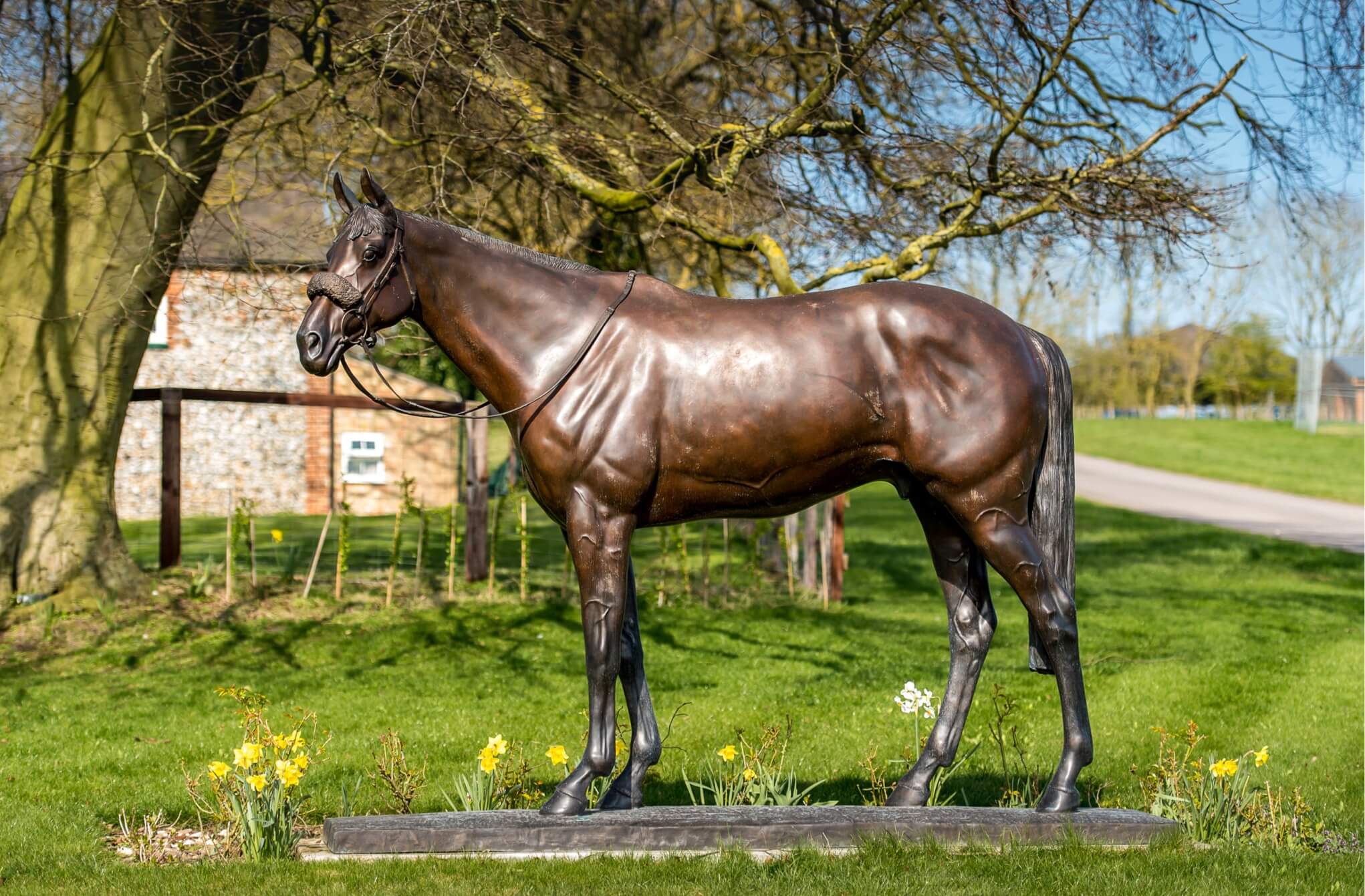 Photo of a horse statue